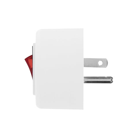 Maxxima multi-plug outlet adapter 4-pack provides clutter-free indoor power expansion.