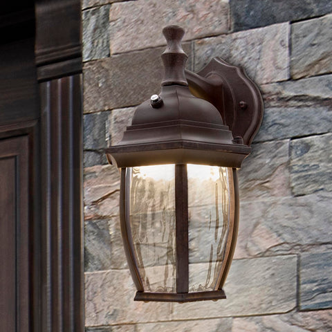Maxxima porch light comes with a three-year warranty for outdoor reliability.