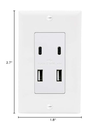 Maxxima USB receptacle outlet UL Listed for reliable daily use.