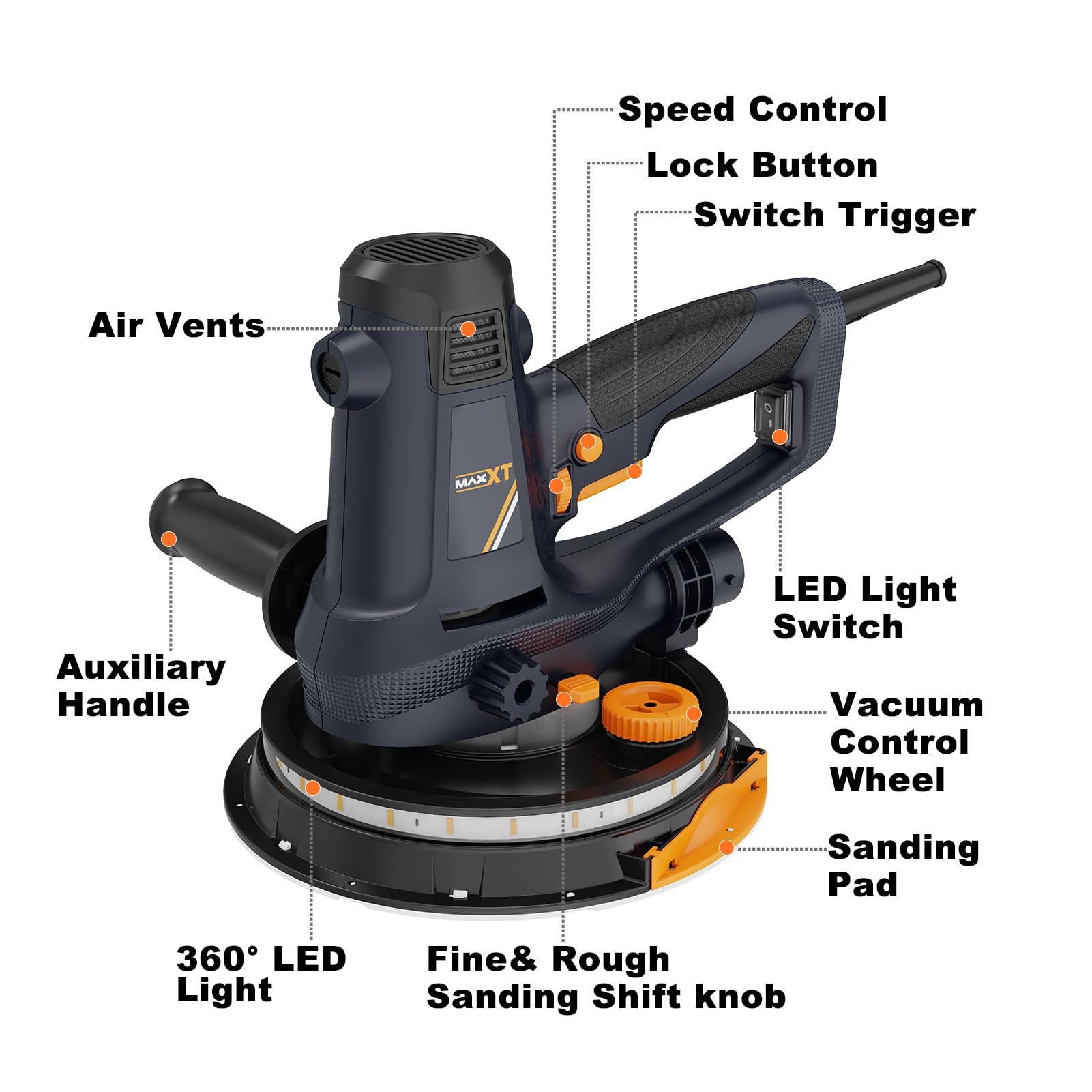MAXXT 360 rotating disk reaches corners and tight angles.