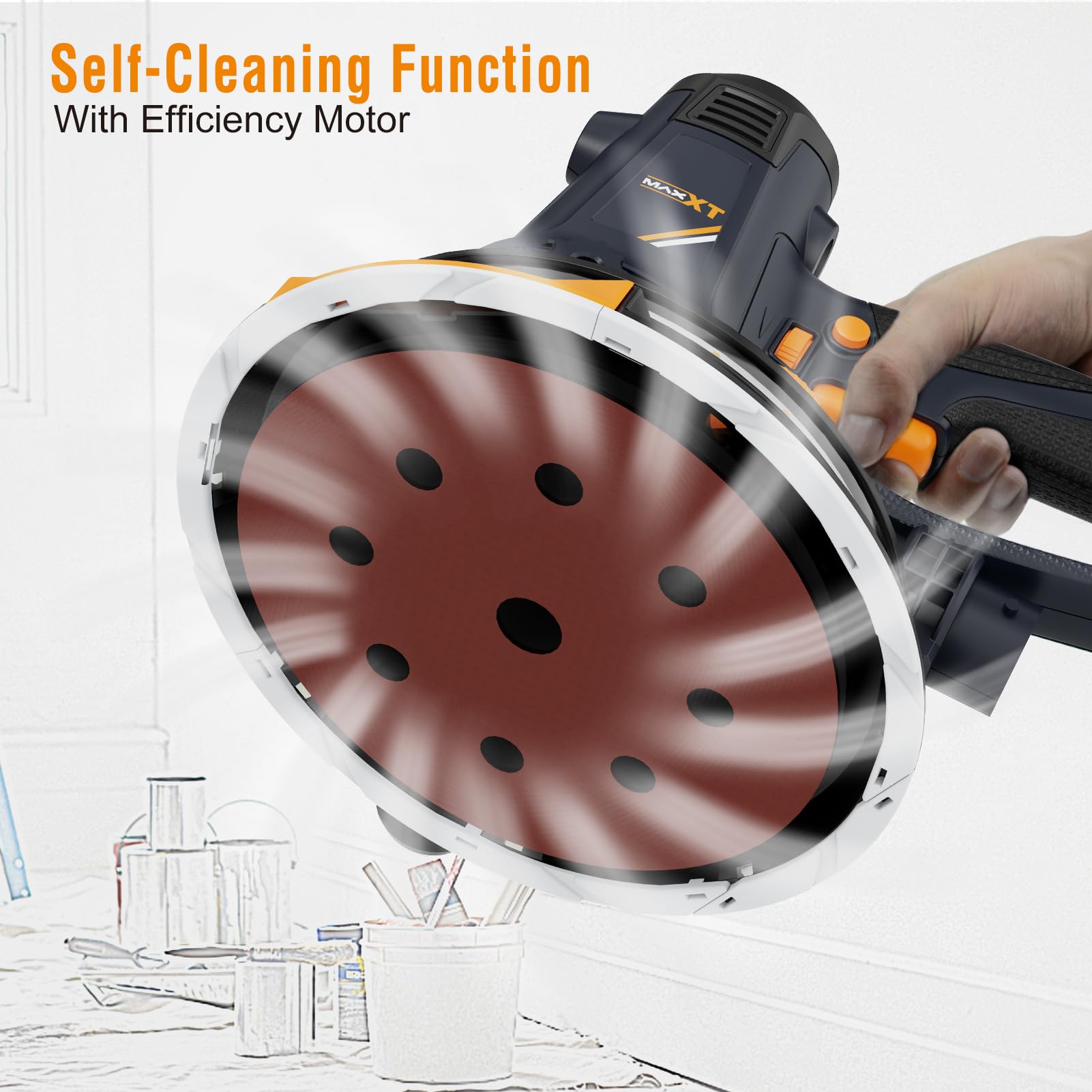 MAXXT fine sanding mode delivers a smooth final finish.