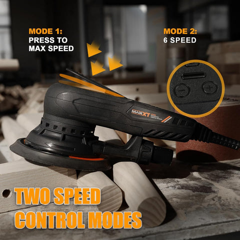 MAXXT sander features EC brushless motor for durable, steady performance