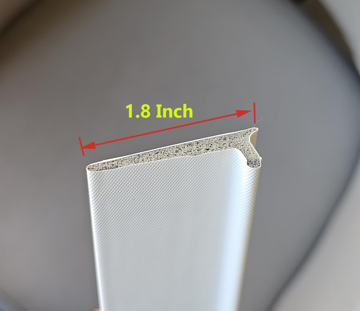 Close-up shows clean edge fit along a door frame with Maydos