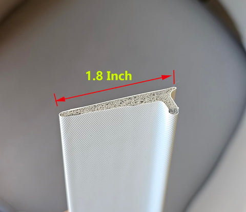 Close-up shows clean edge fit along a door frame with Maydos