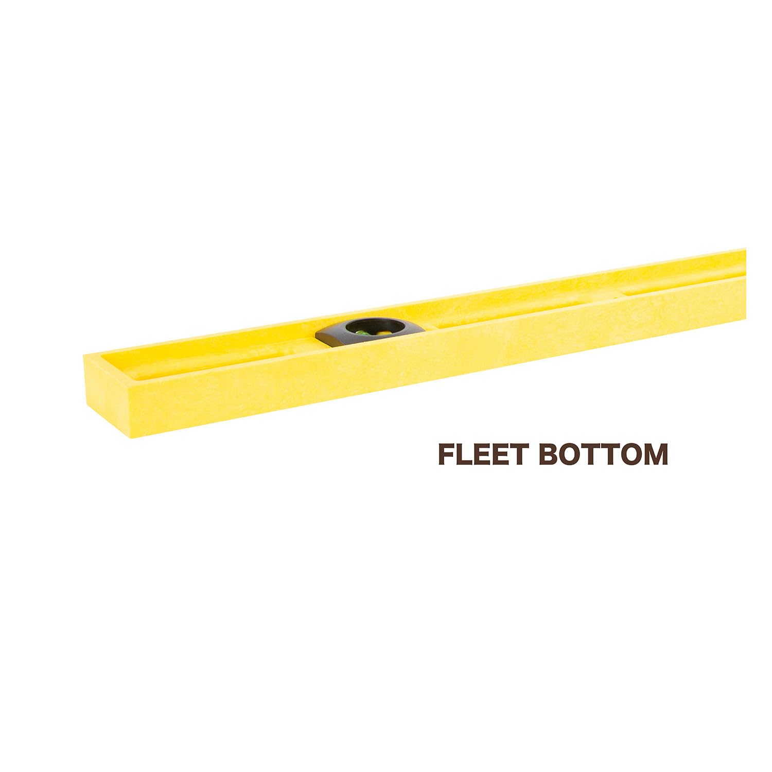 MAYES 10100 level edge shows molded 1/8 and 1/16 inch graduations.