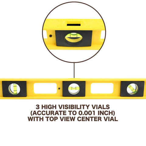 MAYES 10101 level designed to protect finished surfaces during tile and cabinet work