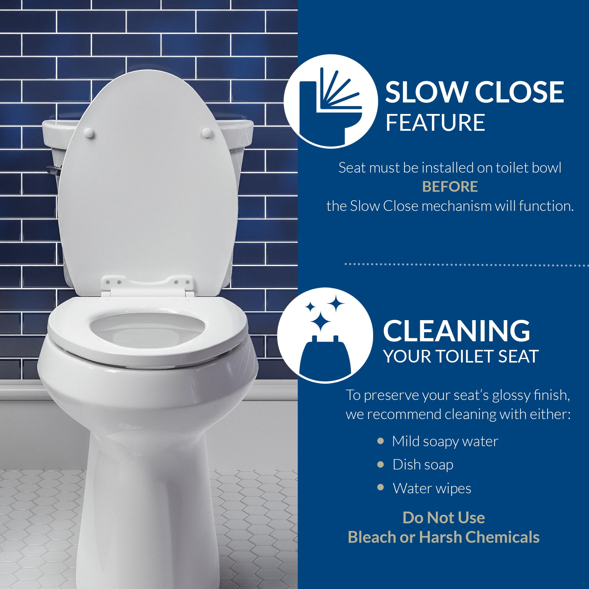 Mayfair installation video guides quick, simple DIY upgrade on most round toilets