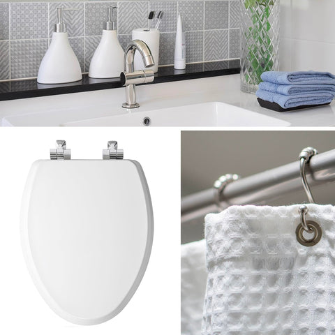 Mayfair Bennett round white seat fits standard bowls for quick refresh