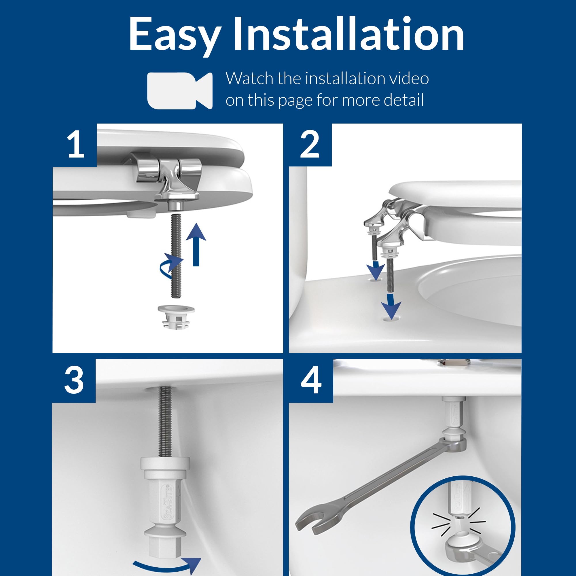 Durable Edgewater seat with simple, quick installation