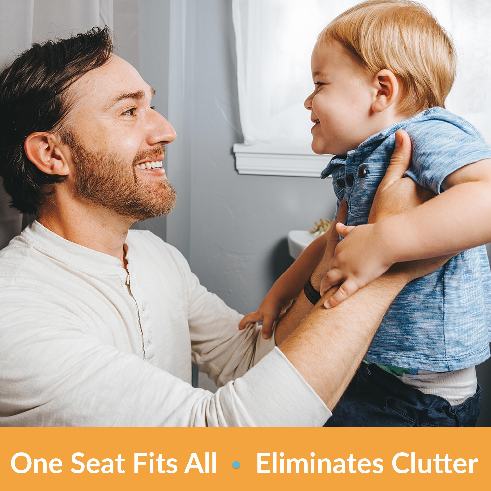 Mayfair NextStep2 front-to-back adjustment fits elongated bowls snugly.