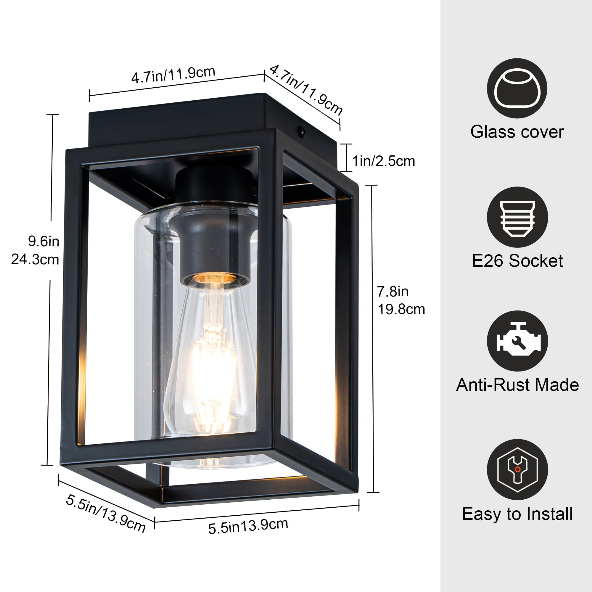 Mayful includes mounting hardware for quick, straightforward installation