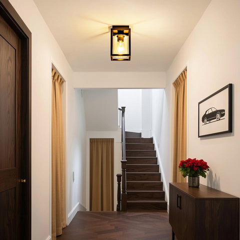 Mayful lighting brightens porches or foyers with inviting glow