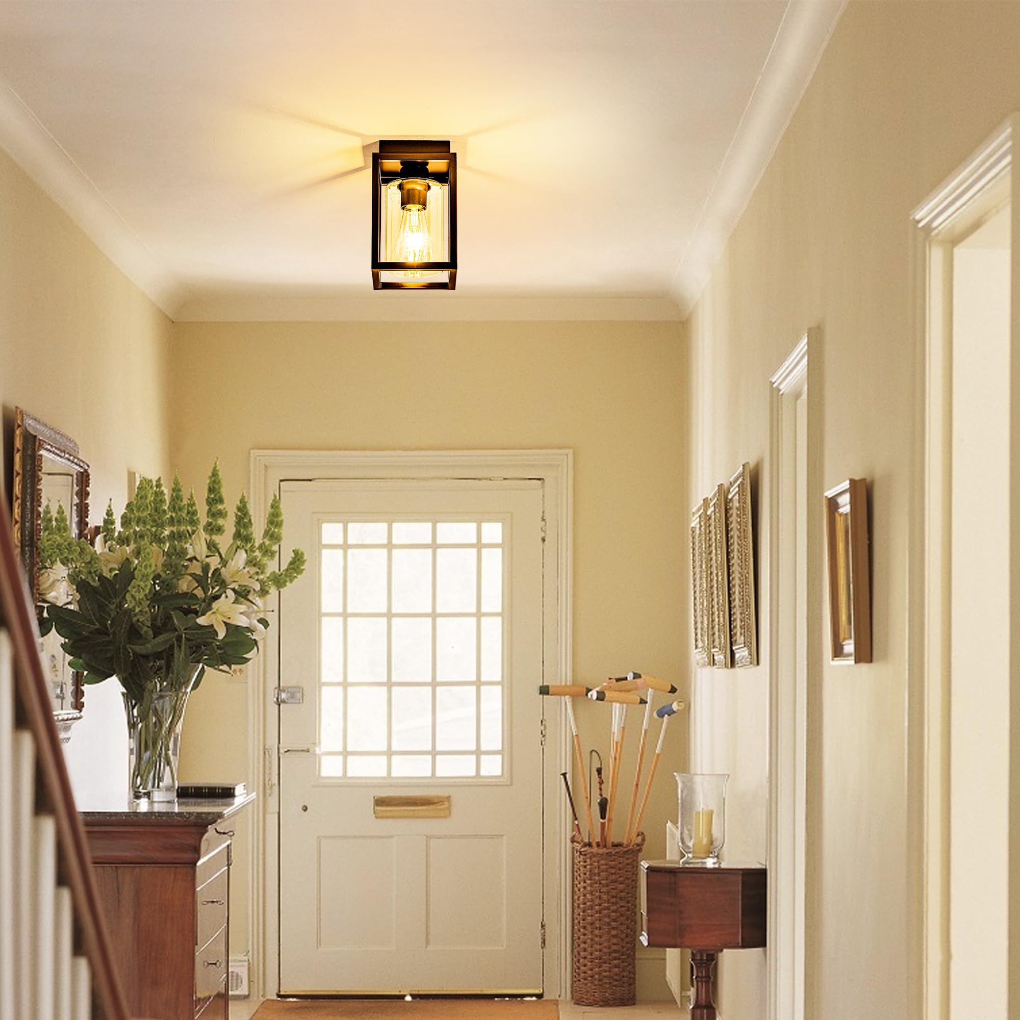 Mayful ceiling light over kitchen island offers versatile ambient light