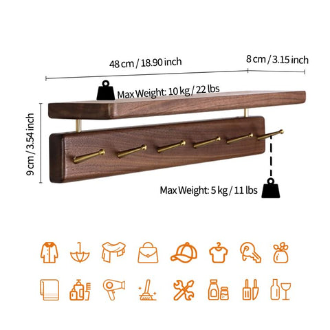Mayhas versatile organizer fits entryway, living room, kitchen, and bath.
