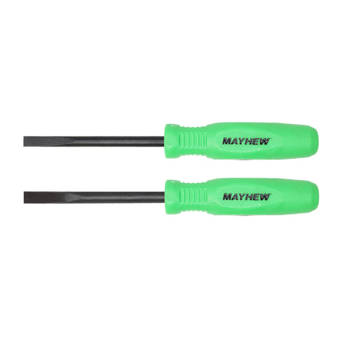 Mayhew 31093GN black oxide finish resists rust on pry bars.