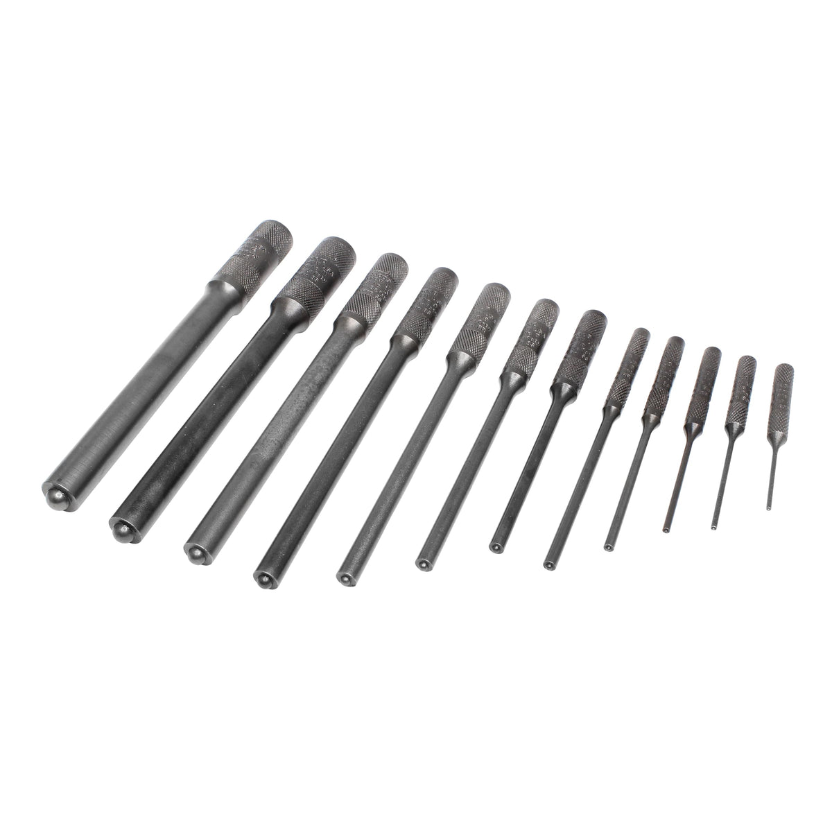 Mayhew 62254 pilot punch set in pouch for organized storage.