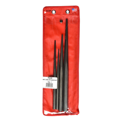 Mayhew 76235 Line-Up Punches set with heat-treated steel for precise hole alignment in assemblies.