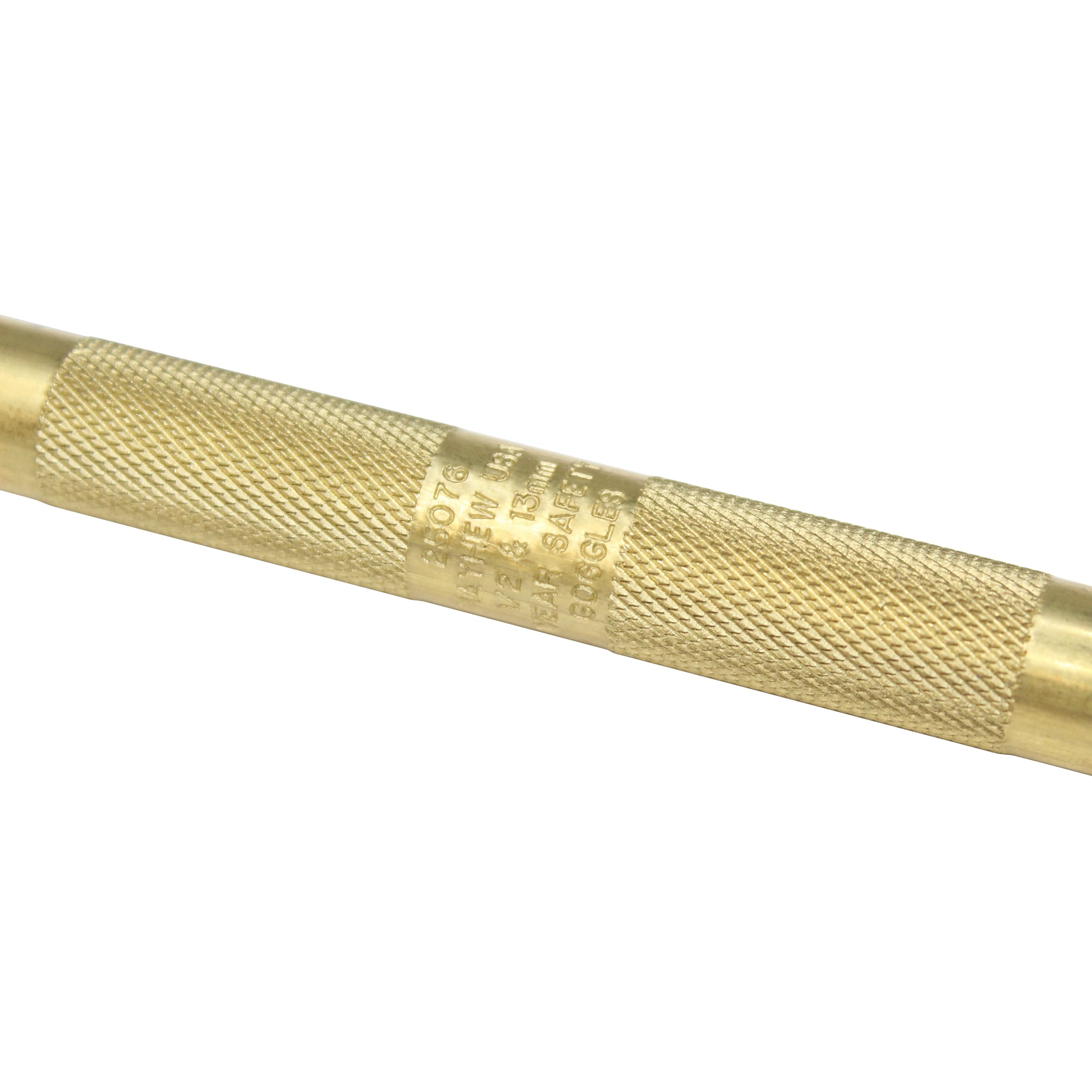 Mayhew 7-inch brass punch, USA-made tool to avoid damaging steel components