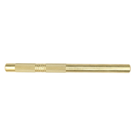 Mayhew brass knurled drift punch, 1/2 inch body, non-marring and non-sparking for steel alignment