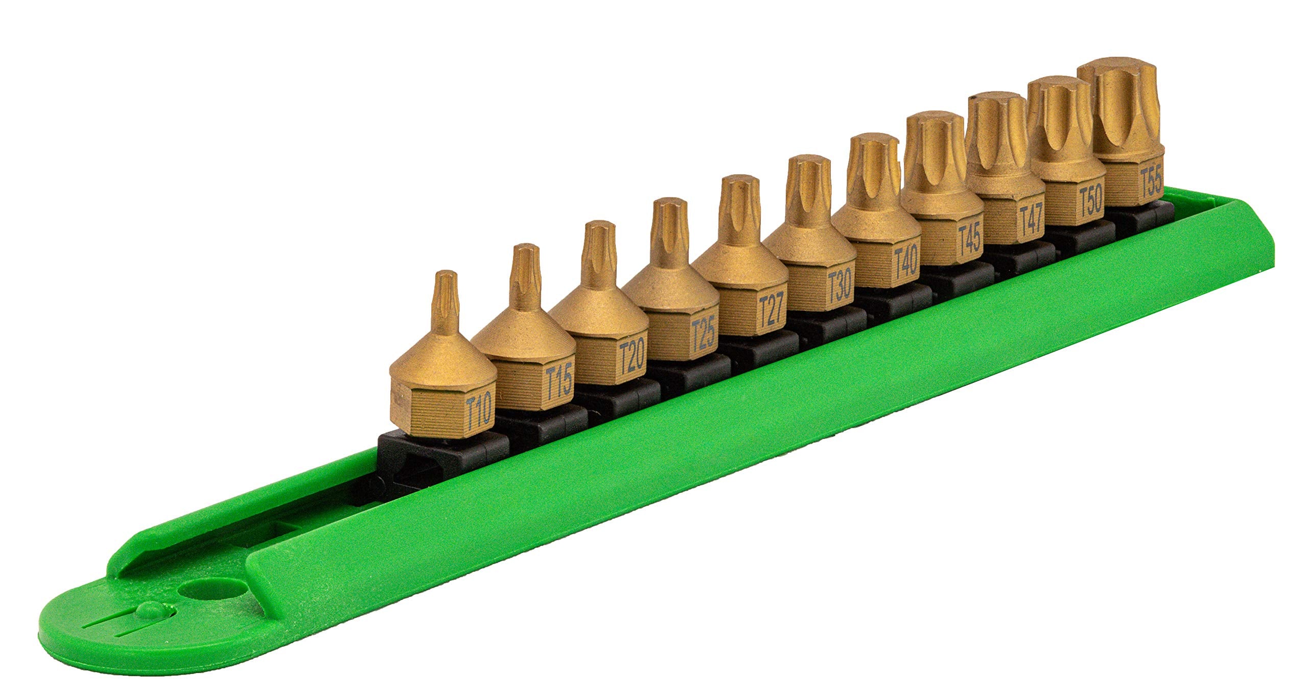Mayhew 16003 low-profile dual drive bit set for tight spaces, titanium coating for wear resistance.