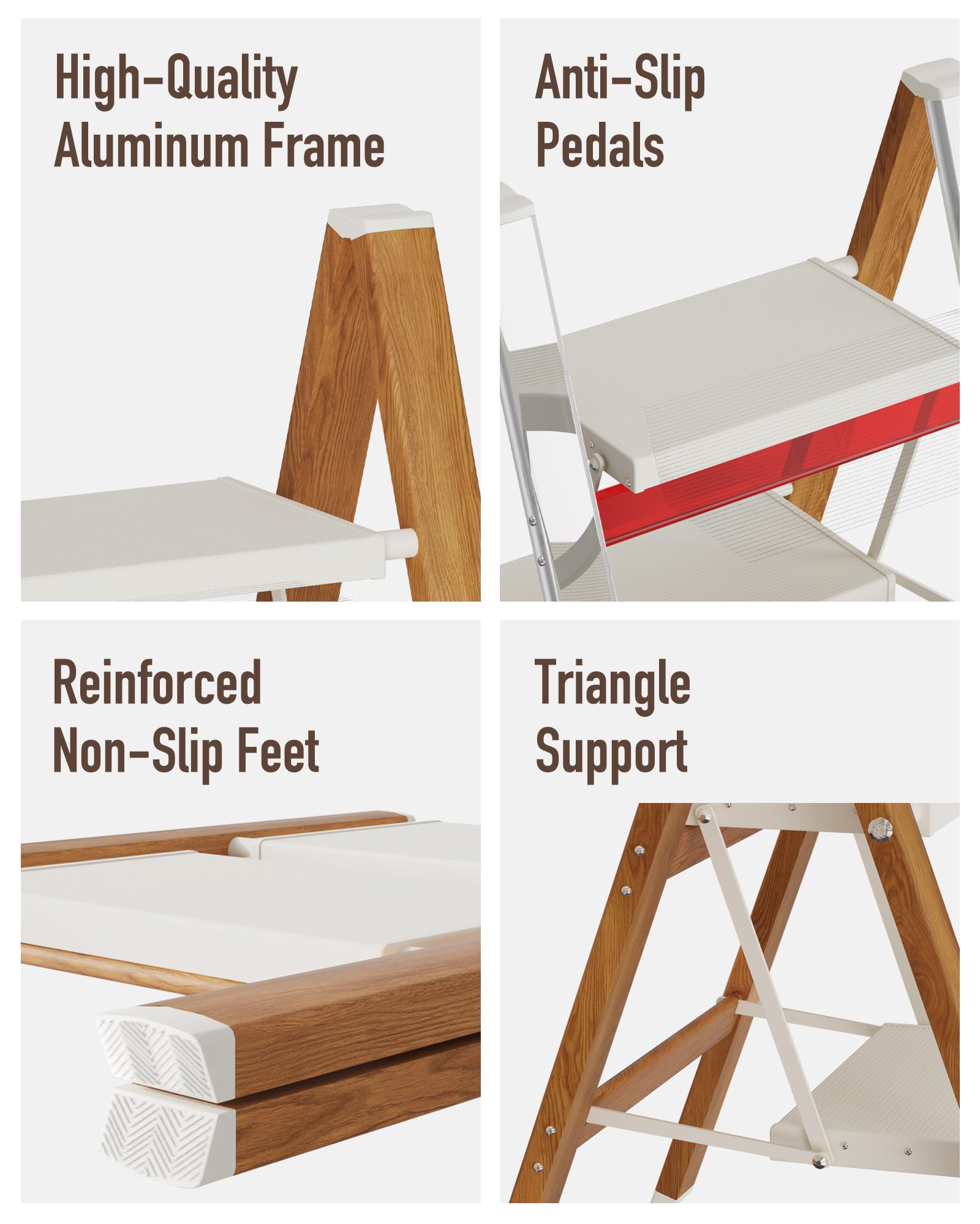 Mayi Plus 9-inch step spacing enables natural climbing for chores