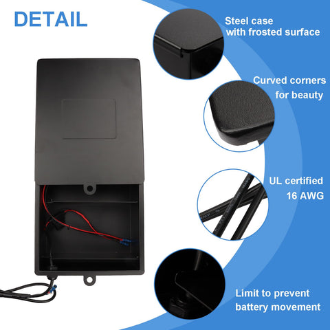 MAYICHUAN wire harness enables easy parallel connections for 12V power.