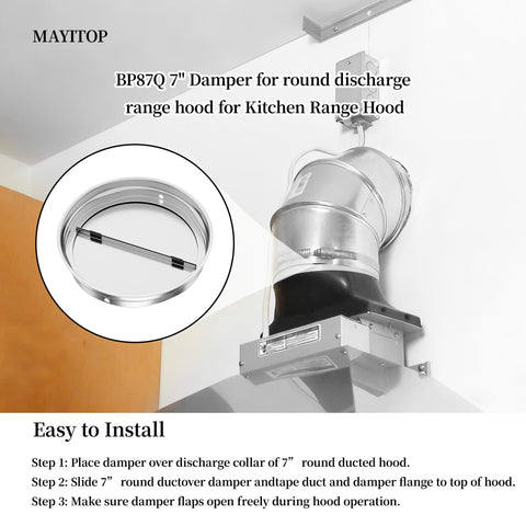 MAYITOP BP87Q damper during operation delivers smoother opening and closing transitions