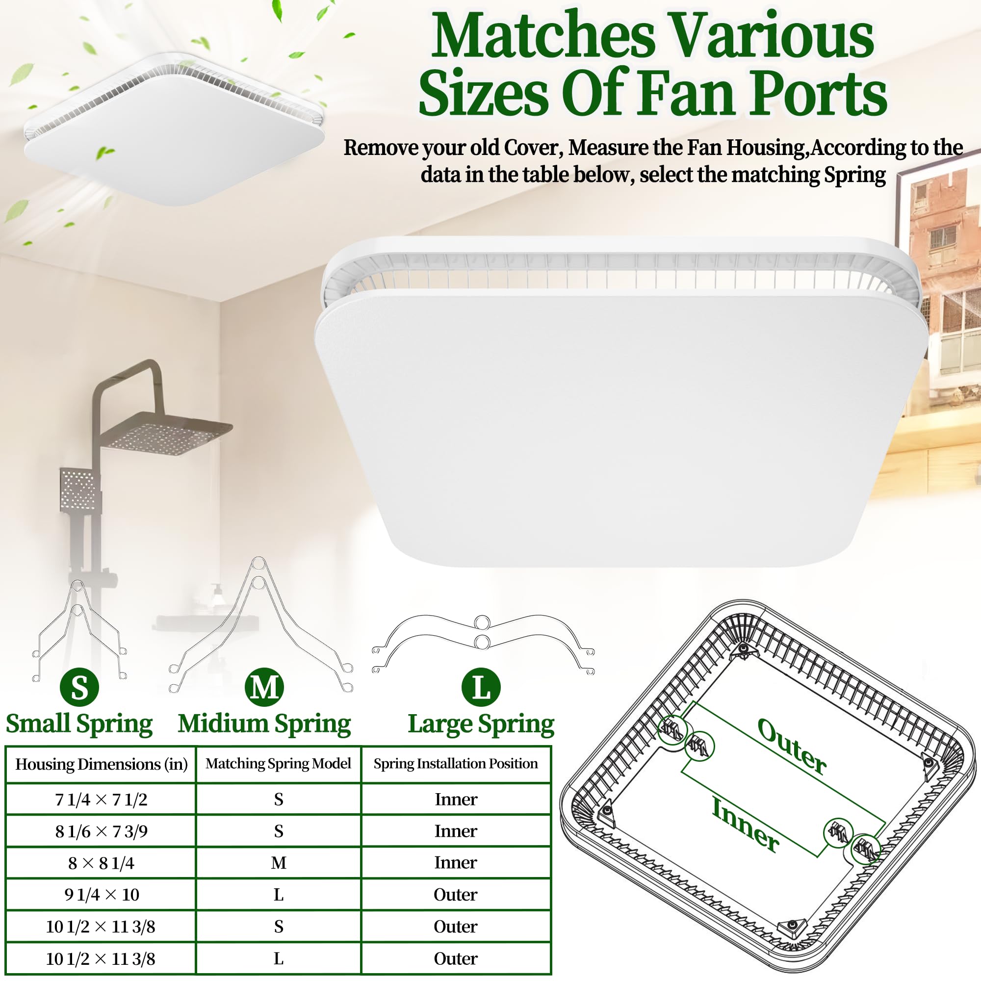MAYITOP FG701S compatibility with Broan and NuTone vents for easy replacement.