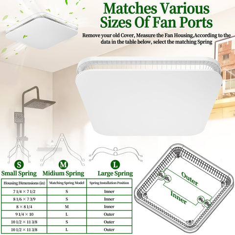 MAYITOP FG701S compatibility with Broan and NuTone vents for easy replacement.