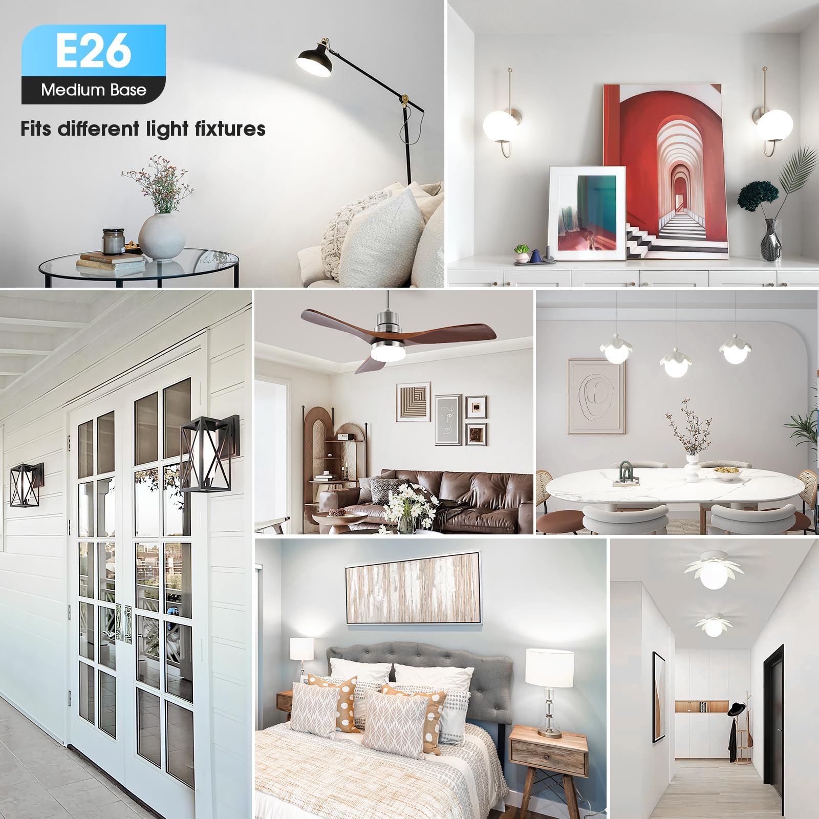 Maylaywood A19 bulbs last 25,000 hours or more