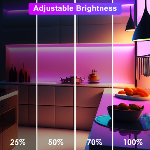 Maylit dimmable LED lights with remote provide effortless brightness control.