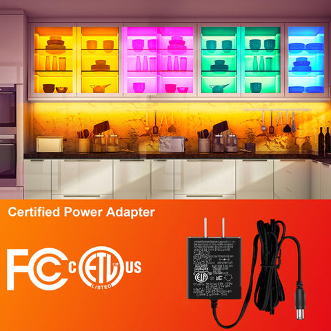 Maylit ETL-listed power adapter ensures safe, reliable operation.