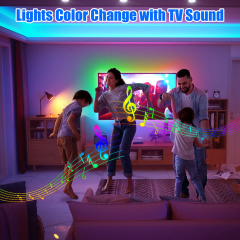 Color-changing Maylit illumination supports mood lighting and dynamic scenes.