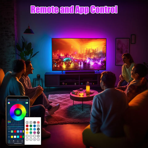 Maylit TV backlight reacts to TV audio for an immersive music-synced experience.