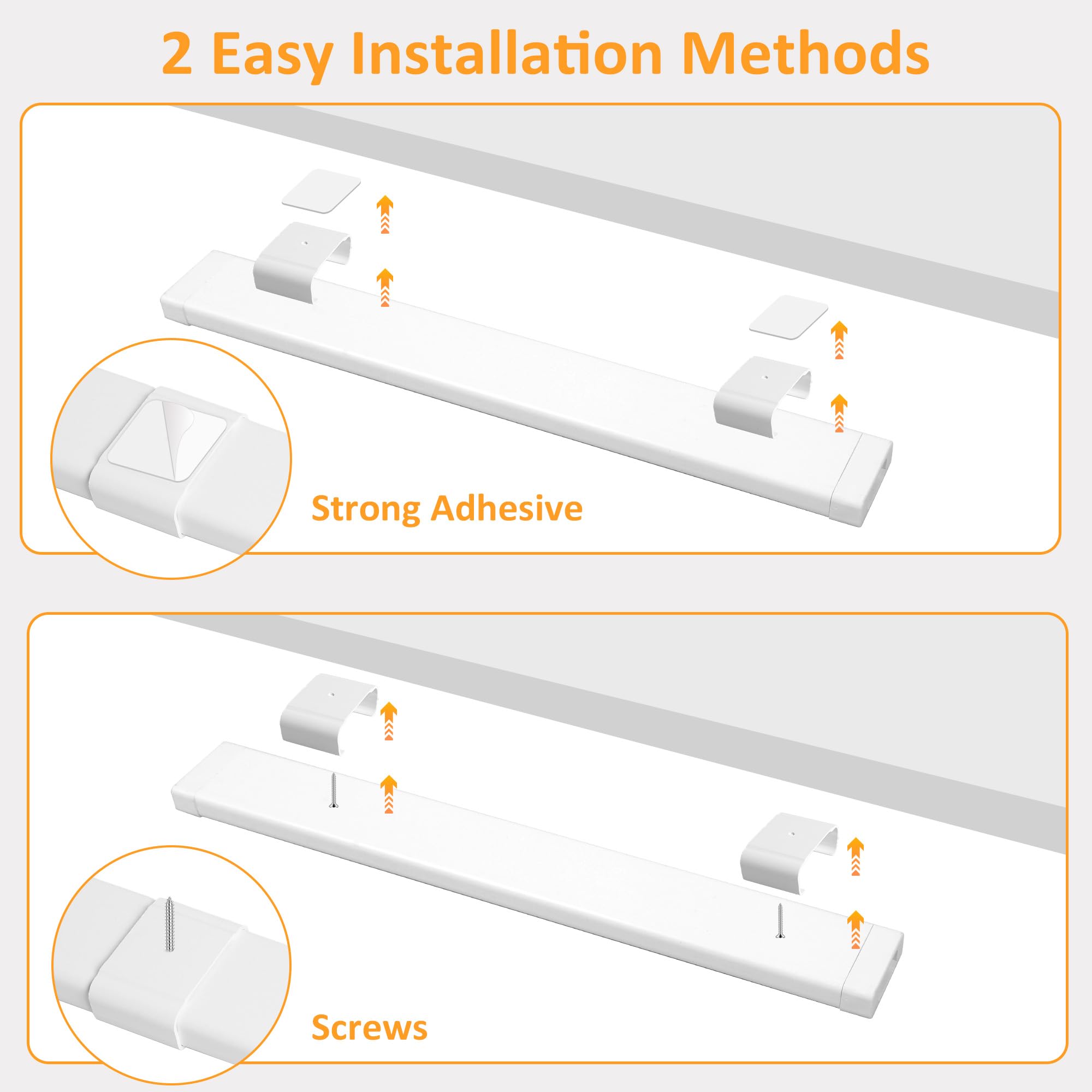 Maylit slim, bright LED bar illuminating kitchen, workbench, or office space