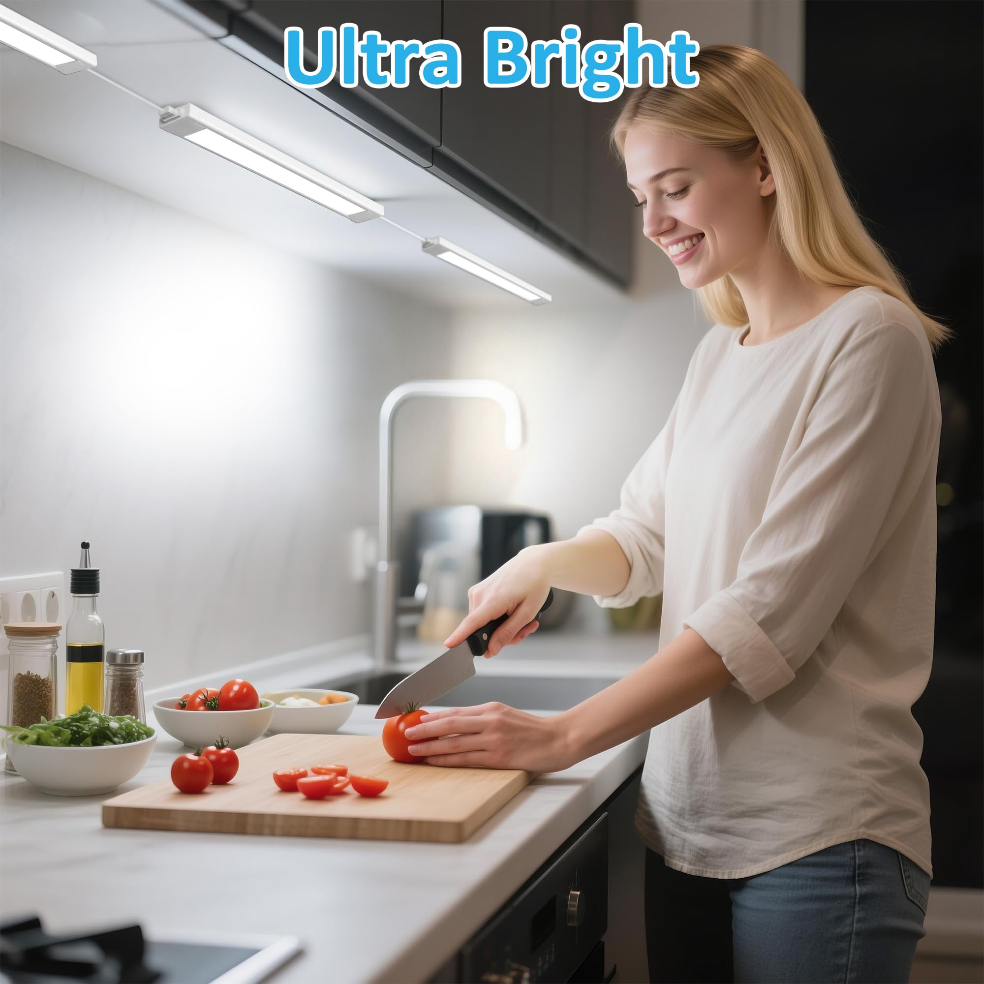 Maylit linkable LED light bars deliver seamless coverage for large workspaces.