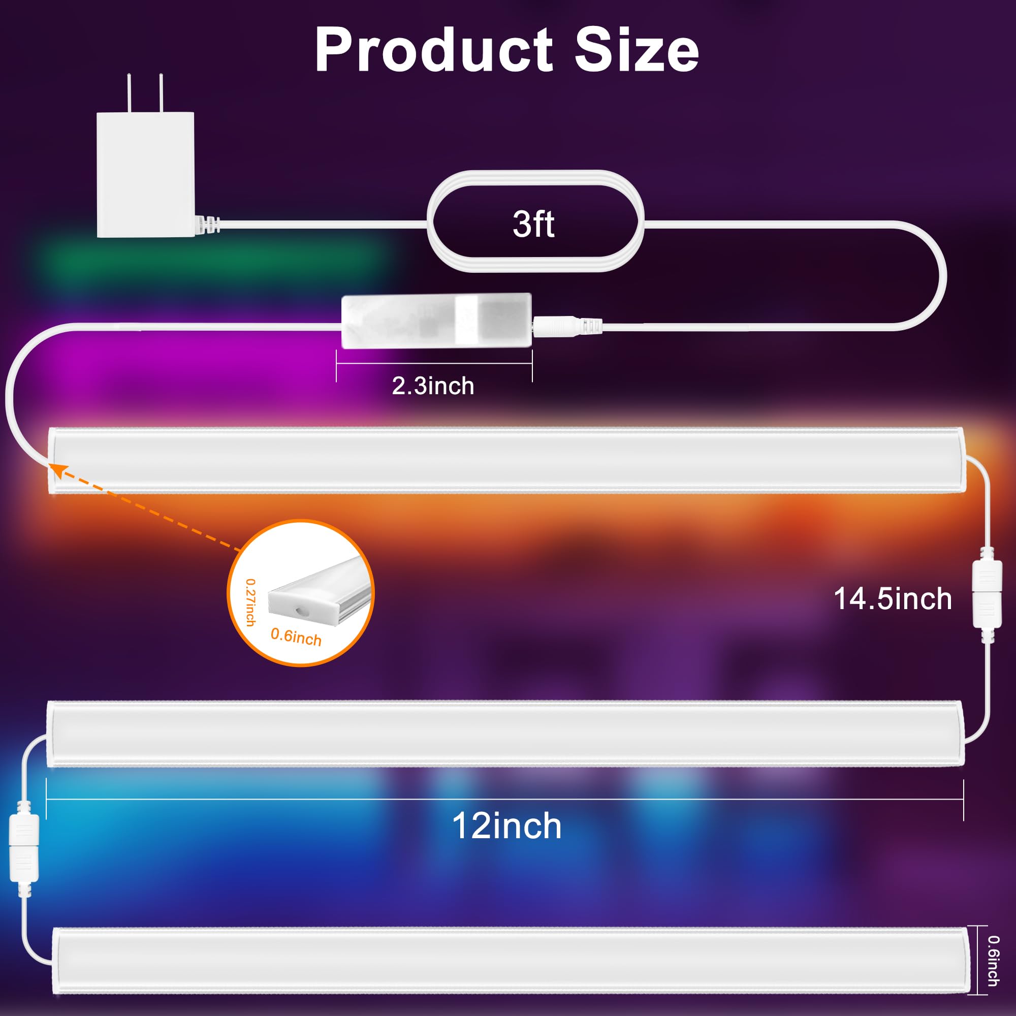 Maylit versatile lighting fits cabinets, shelves, counters, and displays with ease.
