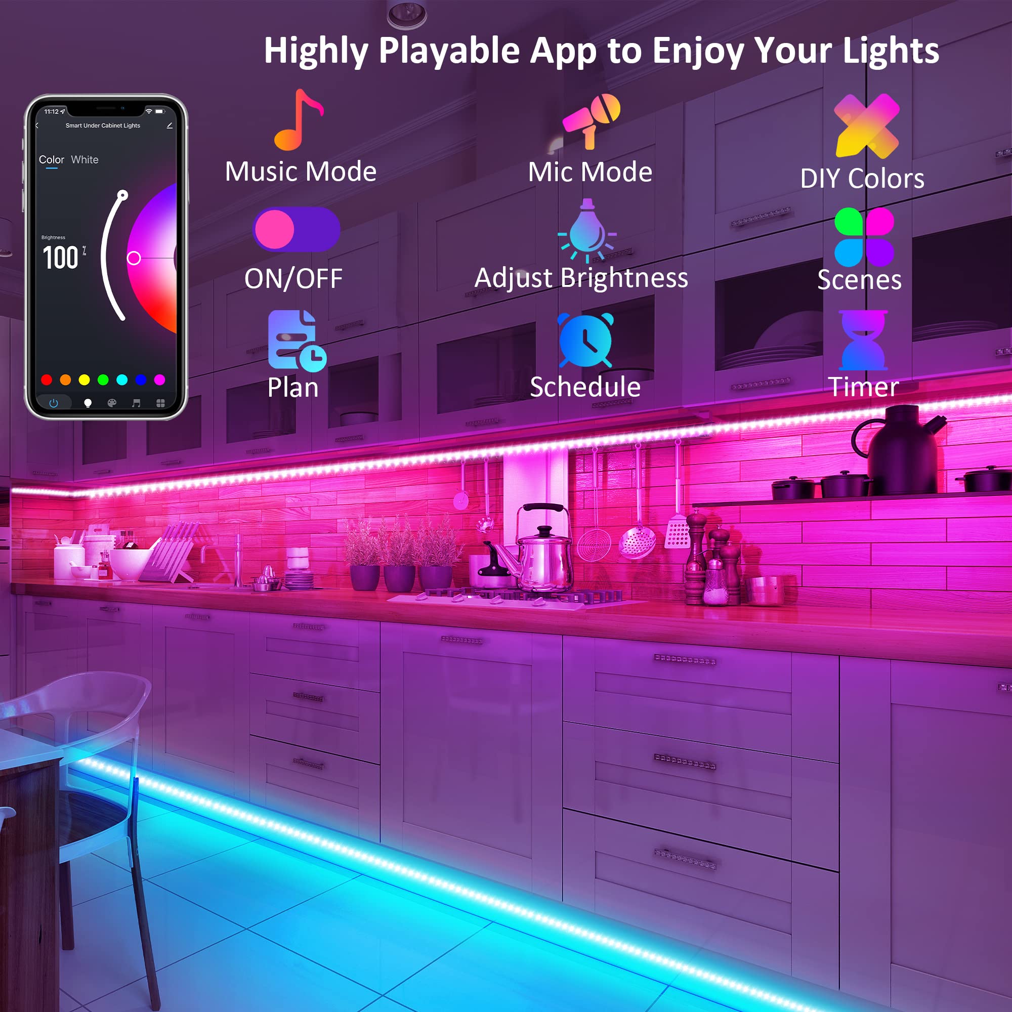 Maylit music-sync color feature creates dynamic ambiance