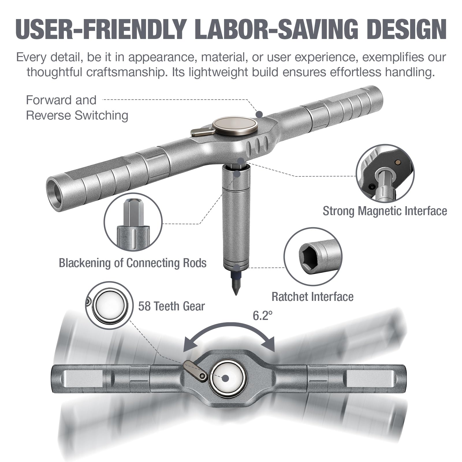MAYMELOTON detachable ratchet handle configurations for tight spaces.