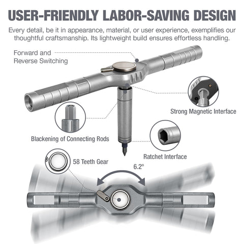 MAYMELOTON detachable ratchet handle configurations for tight spaces.