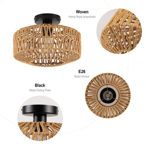 MAYNA E26 bulb-ready design allows easy brightness customization for any space.