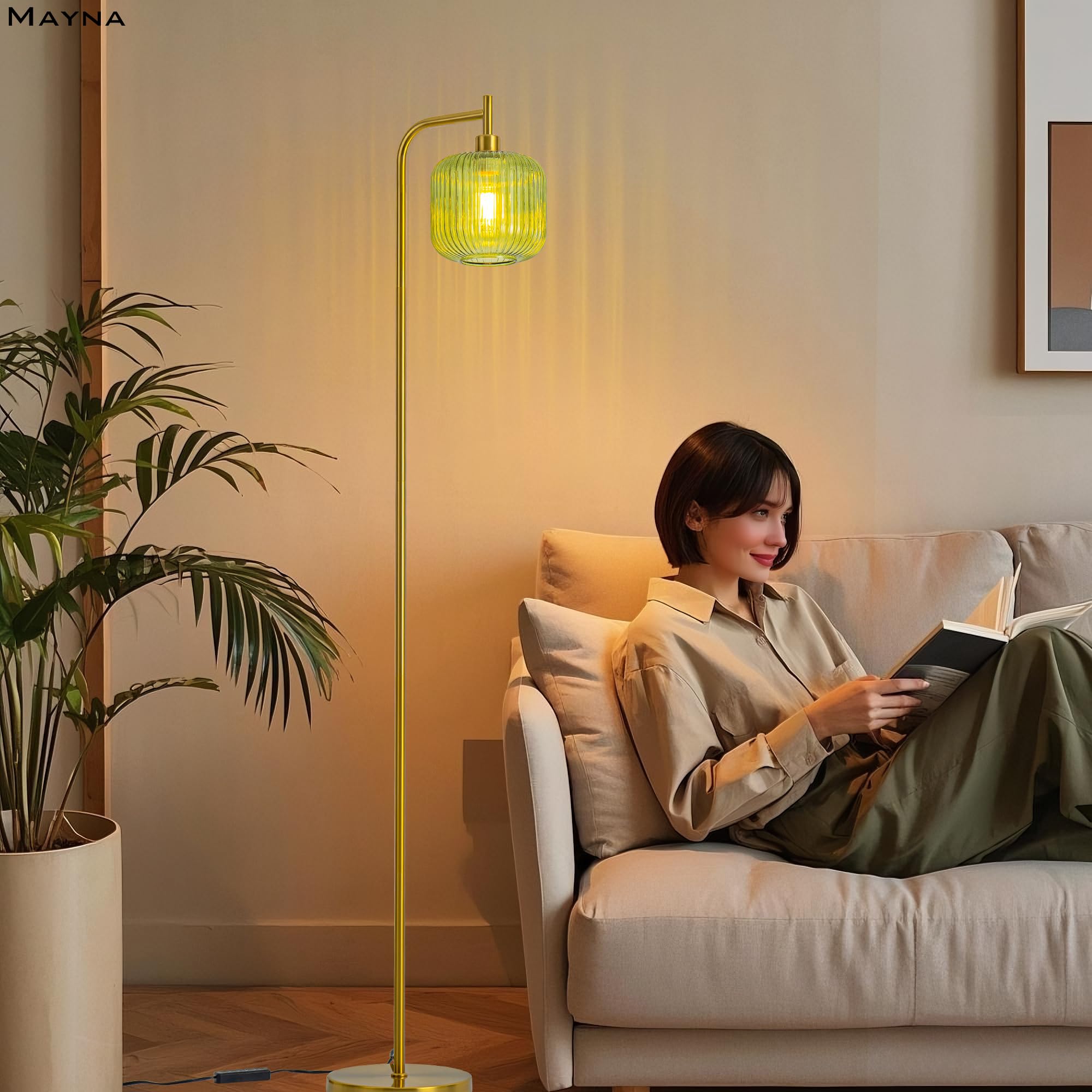 MAYNA 67-inch height creates a tall, elegant focal point.