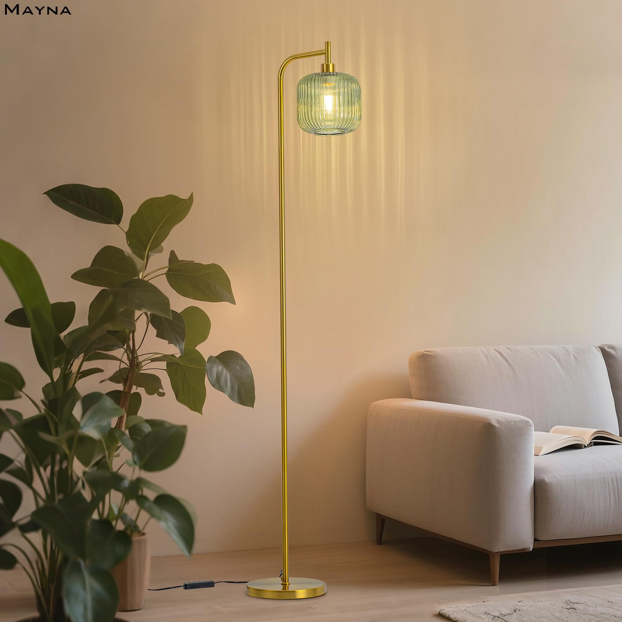 MAYNA 8W LED bulb included saves energy and time.