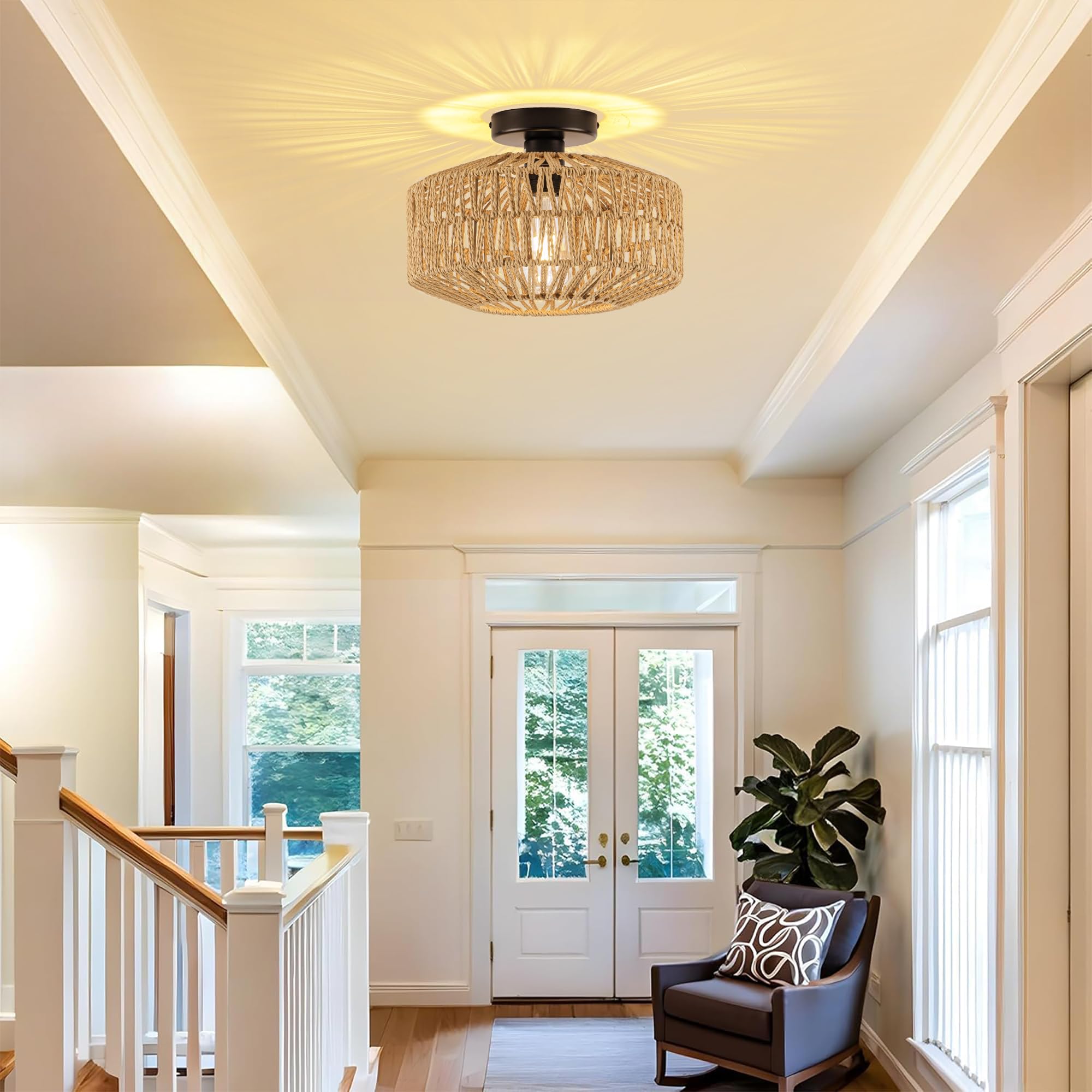 MAYNA porch patio-ready illumination adds welcoming ambience to outdoor entries.