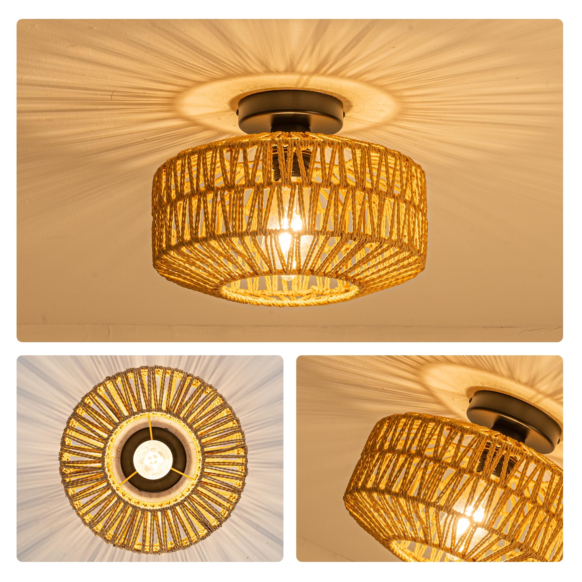 MAYNA warm light shadow effect creates cozy ambiance for dining rooms and lounges.