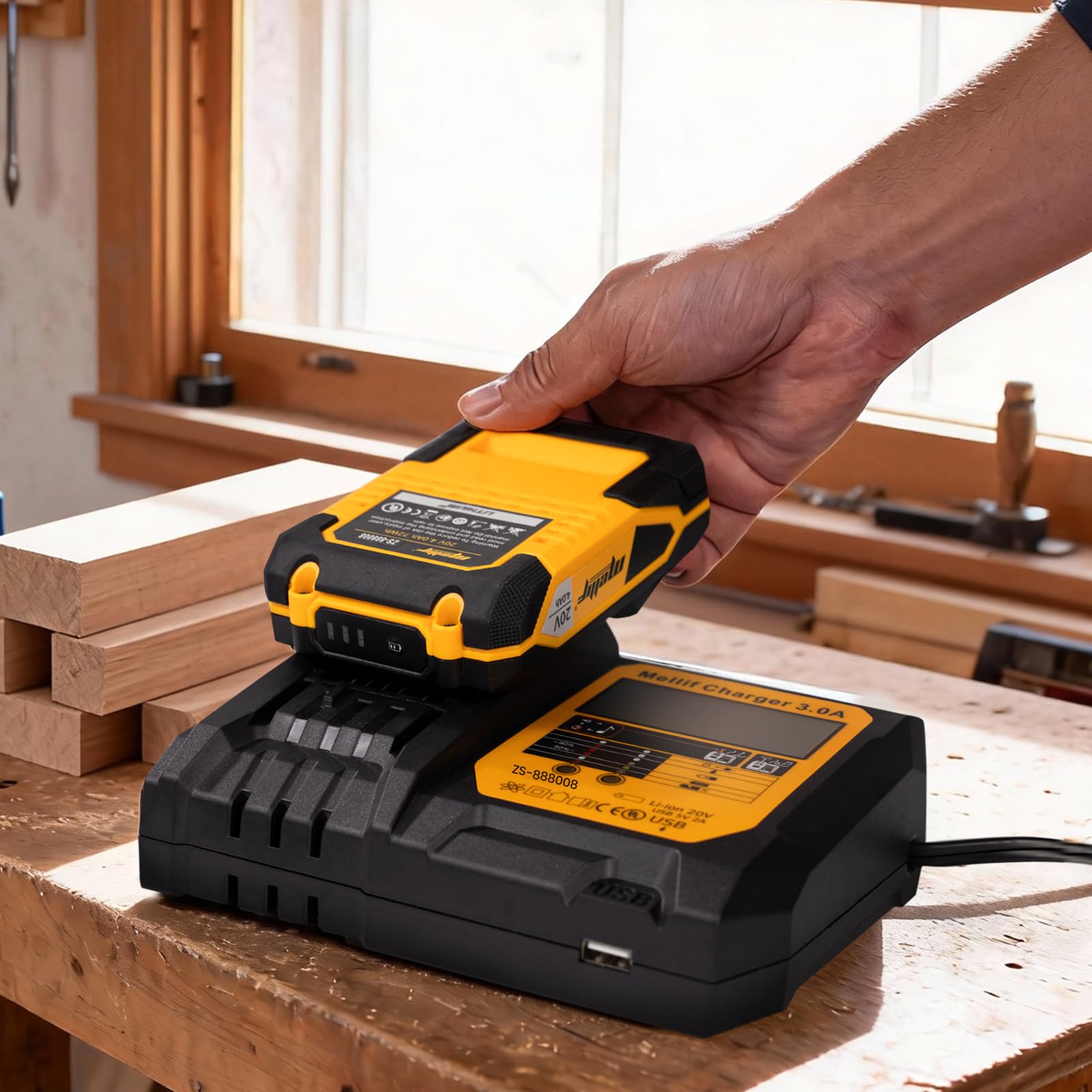 Mayoki Mellif compatibility with Dewalt 20V MAX tools for versatile power.