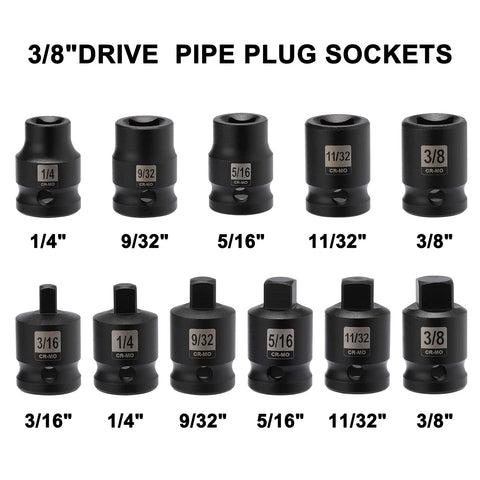 Mayouko pipe socket set, male 1/4 inch for versatile use.