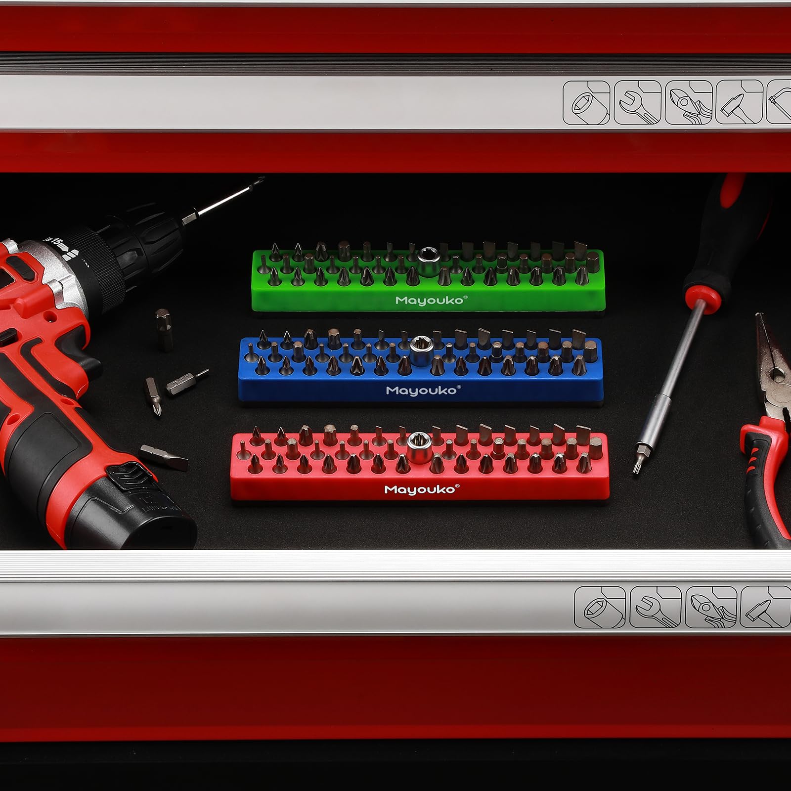 Mayouko 126-hole system displays bits at a glance for faster selection
