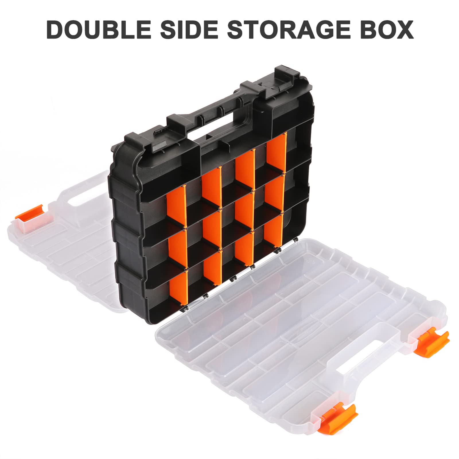 Mayouko double side tools organizer closed lid emphasizes secure, portable storage