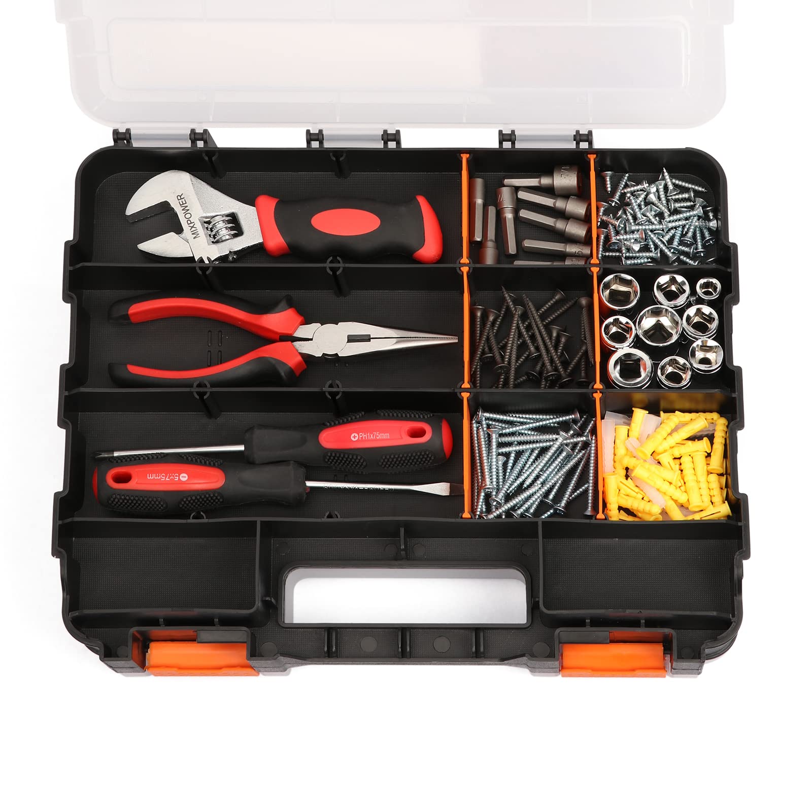 Mayouko organizer top handle simplifies carrying to job sites